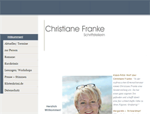 Tablet Screenshot of christianefranke.de